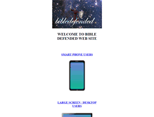 Tablet Screenshot of bibledefended.com